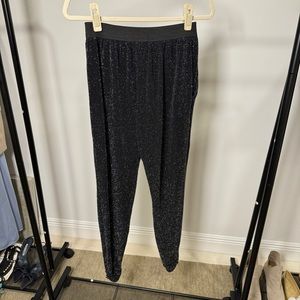 Glitter Lurex Jogger Pants